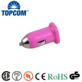 Topcom Wholesale usb charger Mini usb car charger, usb car adapter for mobile and flashlight torch